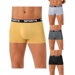 INSPIRE CHIC Men's 4 Pack Lightweight Short Leg Stretch Boxer Briefs - 1 of 4