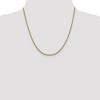 Black Bow Jewelry 2.4mm 14k Yellow Gold Diamond Cut Round Box Chain Necklace - 2 of 4