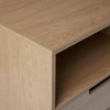 TIRAMISUBEST Riviera Brown Nightstand - Modern 1-Drawer Bedside Table with Open Cubby Storage & Mobile File Cabinet - 4 of 4