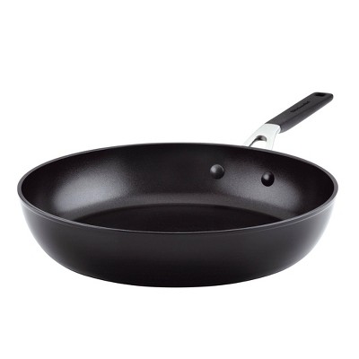 Kitchenaid 11.25 Hard Anodized Nonstick Square Grill Pan Black : Target