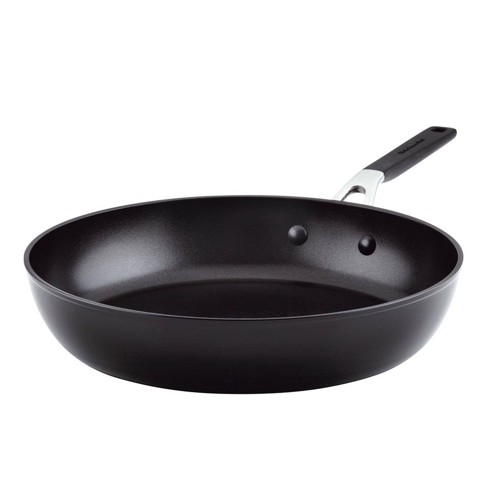 Photos - Pan KitchenAid 12.25" Hard Anodized Nonstick Skillet Black 