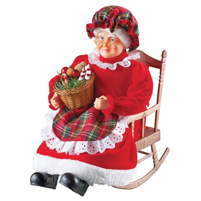 Collections Etc Musical Mrs. Claus Christmas Tabletop Decoration 8.75 X 12 X 14.75
