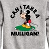 Boys' - Disney - Can I Take A Mulligan Graphic Long Sleeve Fleece Sweatshirt - 2 of 4
