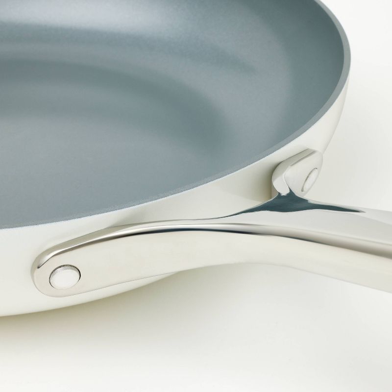 12" Nonstick Ceramic Coated Aluminum Frypan with Cover - Figmint™, 5 of 8