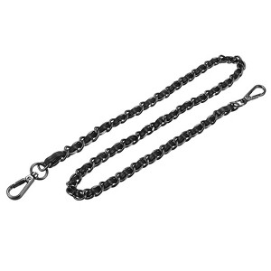 Unique Bargains Metal Corrosion-Resistant PU Leather Purse Flat Chain Straps - 1 of 3