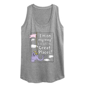 Women's - Dr. Seuss - I'm On My Way Graphic Racerback Tank - 1 of 4