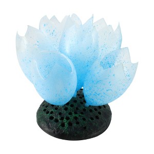 Unique Bargains Silicone Fluorescence Floating Aquarium Lotus Flower - 1 of 4