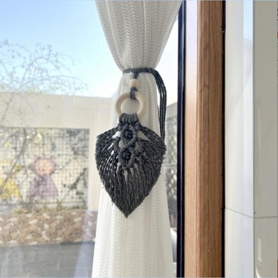 Bohemian Colorful Leaves Curtain Tiebacks-Tree City