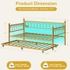 Twin Daybed with Trundle, Day Bed with Charging Station & LED Lights for small apartments - 3 of 4