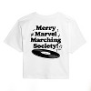 Women's - Marvel - Avengers Merry Marching Society Cropped Graphic T-Shirt - 2 of 4