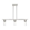 Livex Lighting Carson 3 - Light Chandelier in  Brushed Nickel - 3 of 4