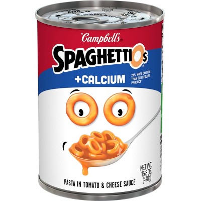 Campbell's SpaghettiOs Plus Calcium - 15.8oz