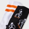 Boys' 2pk Skeleton Halloween Crew Socks - Cat & Jack™ - 3 of 3