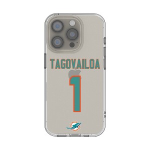 NFL Miami Dolphins Players Game Tactic Clear Cell Phone Case for Apple iPhone - 1 of 4