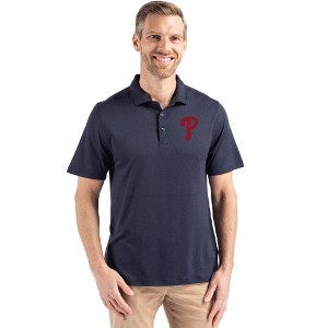 Philadelphia Phillies Cutter & Buck Coastline Epic Comfort Recycled Mens Polo - 1 of 1