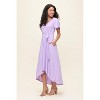 WEST K Women's Georgia Faux-Wrap Maxi Dress with High-Low Hem and Tie Waist - 2 of 4