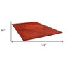 HomeRoots 8' X 11' Red Shag Hand Tufted Area Rug - 3 of 4