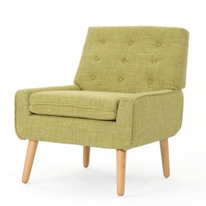 Eilidh Mid-Century Tufted Accent Chair - Muted Green - Christopher Knight Home