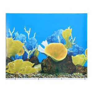 Unique Bargains Aquarium Fish Tank Background Poster Double-sided Fish Tank Background Decor Sticker 1pcs - 1 of 4