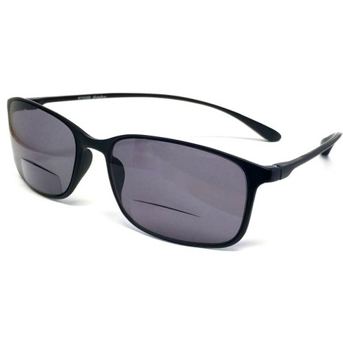 Calabria 720sb Unisex Rectangle Bi focal Reading Sunglasses In Ebony multi color 1.50 frame Width 140mm lens Height 36mm lens Width 50mm Target