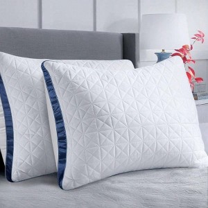 Queen Size Pillow Set of 2, Cooling Luxury Hotel Pillow, Supportive Breathable Down Alternative for Side, Stomach or Back Sleepers - 1 of 4