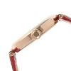 Peugeot Women's Rose Gold 38mm Watch T-Bar Dress Red Leather Strap - 3 of 4