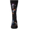 Memoi Men's "Howdy Skeletons" Halloween Holiday Novelty Crew Sock Black 10-13 - 2 of 4