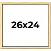 PosterPalooza | Photo Size Simple Gold Picture Frame - UV Acrylic, Foam Board Backing, Hanging Hardware - 2 of 4