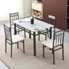 SUGIFT Dining Table Set for 4, Dining Table and Chairs Set of 4 for Dining Room - 2 of 4