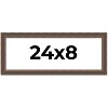 PosterPalooza | Panoramic Elegant Brown Picture Frame - UV Acrylic, Foam Board Backing, Hanging Hardware - 2 of 4