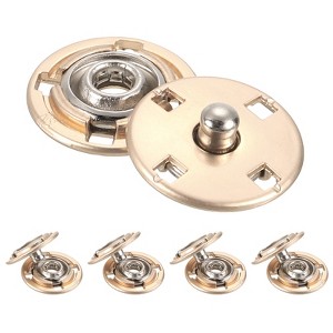 Unique Bargains Alloy Invisible Durable High Hardness Buckle Fasteners Press Studs Buttons 5 Pcs - 1 of 4