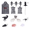 26 Pcs Halloween Decorations Graveyard Tombstones, Halloween Yard Decorations, Home Outdoor Party Favors - 2 of 3