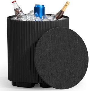 Ruvalino Ice Buckets Modern Insulated Ice Bucket with Sealed Cover for Outdoor Patio Garden Party - 1 of 4