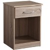 NicBex Modern Minimalist Nightstand with Drawer and Open Storage Shelf Bedside Table End Table for Bedroom, Living Room - 3 of 4