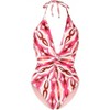 Women's Twist Halter-Neck Plunge One-Piece Swimsuit - PatBo - 2 of 2