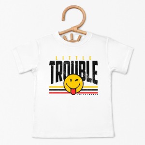 The Juniper Shop SmileyWorld Little Trouble Toddler Short Sleeve Tee - 1 of 4