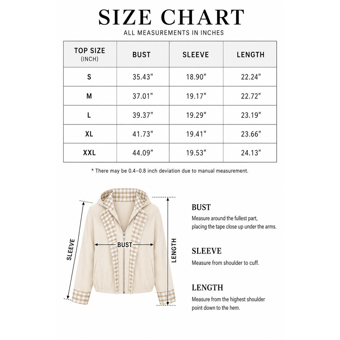 Женская куртка Imily Bela Women Reversible Plaid Lined Bomber Jacket, Stand Collar Zip Button Mixed Design Long Sleeve Cropped Oversized Casual Outerwear Khaki, цвет: Хаки — фото 4