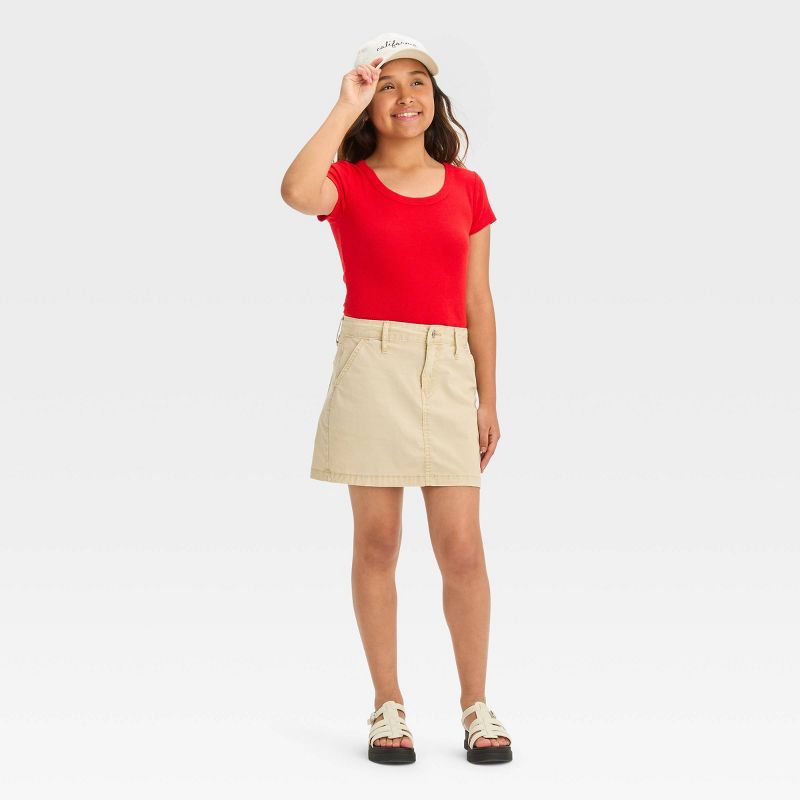 Girls' Twill Chino Skirt - art class™, 6 of 9