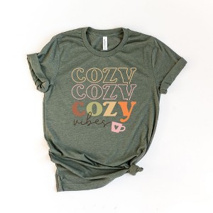 Simply Sage Market Women's Cozy Vibes Stacked Short Sleeve Graphic Tee - 1 of 1