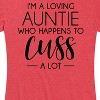 Women's - Instant Message - I'm A Loving Auntie Short Sleeve Graphic T-Shirt - 2 of 4