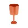 Sagebrook Home Flat Base Metal Indoor Outdoor Planter Pot with Stand Burnt Orange 6"x6"x13" - 3 of 4
