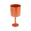 Sagebrook Home Flat Base Metal Indoor Outdoor Planter Pot with Stand Burnt Orange 6"x6"x13" - image 3 of 4