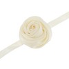 Unique Bargains Satin Ribbon Rose Pattern Adjustable choker necklace Wrap around wrist bracelet 1 Pc - 4 of 4
