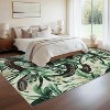 Acekool Green Snake Pattern Area Rug, Modern Low Pile Washable Non-Slip Carpet for Living Room Bedroom, Indoor Soft Floor Rug - 4 of 4