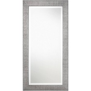 Uttermost Rectangular Vanity Accent Wall Mirror Modern Beveled Silver Gray Frame 24" Wide for Bathroom Bedroom Living Room Home - 1 of 3