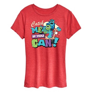 Women's - Monsters Inc - Mike Sully Catch Me If You Can Short Sleeve Graphic T-Shirt - 1 of 4