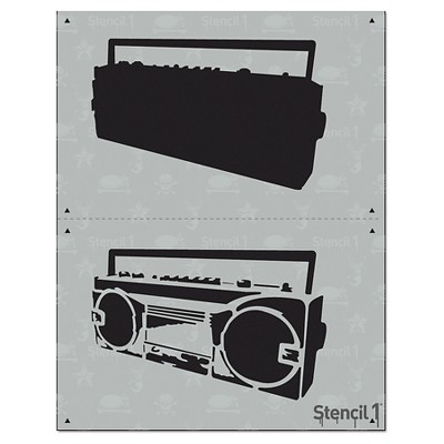 Stencil1 Boom Box - Layered Stencil 8.5" x 11"