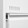 INFURNIC Decorative Storage Cabinet 3 Drawer Metal File Cabinet with Lock for Office Organization, White, 23"*43"*6" - 3 of 4