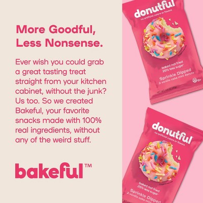 Donutful Pink Dipped Sprinkle Mini Donuts - 7.05oz/10ct