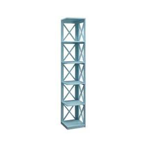 63.75" Breighton Home Xavier 5-Shelf Corner Bookcase